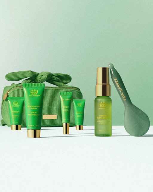 Bring on the glow✨Set the tone for flawless skin in 2025 with our 6-piece set of radiance-enhancing essentials – all nestled inside our Corduroy Travel Bag. Yours with all orders $500+ with code FRESHSTART

What’s Inside: 
Regenerating Cleanser ✨ Cult Cleanser 
Rejuvenating Serum ✨ 360 Multitasker 
Restorative Eye Crème✨ Do-It-All Eye Treatment 
Hydrating Floral Essence ✨Refreshing Hyaluronic Mist 
Repairative Moisturizer✨Silky Age Defense 
Crystal Gua Sha Spoon✨Lifting Spa Tool 
Courdory Travel Bag✨Glow-On-The-Go