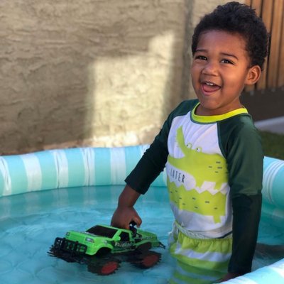 2-Piece Baby & Toddler Boys UPF 50+ Later Gator Rash Guard & Swim Trunks Set