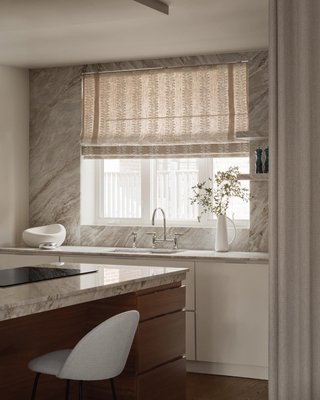 Ceremonie Natural Boucle Dining Chair by Athena Calderone - image 16 of 17