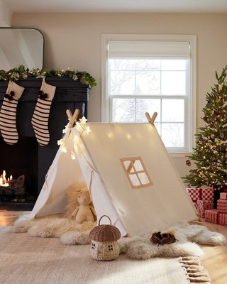 Khaki Green Collapsible Kids Canvas Play Tent - image 12 of 13