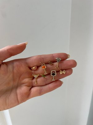 Endless Pastabilities Earring Set - Red Wine Earring Set