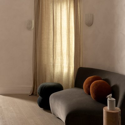 Ariel Fluted White Marble Wall Sconce - image 11 of 13