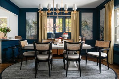 Libby Black Wood and Natural Cane Dining Chair - image 16 of 16