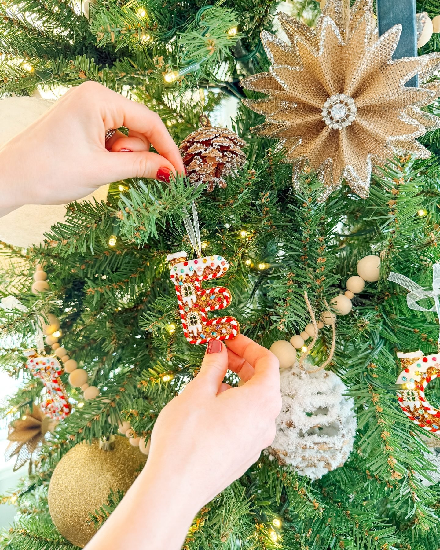 Gingerbread Initial Ornament - Thumbnail 3