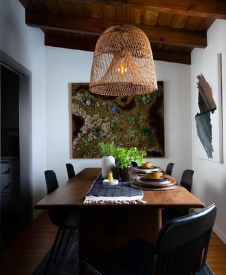 Nassa Woven Bamboo Pendant Light - image 7 of 9