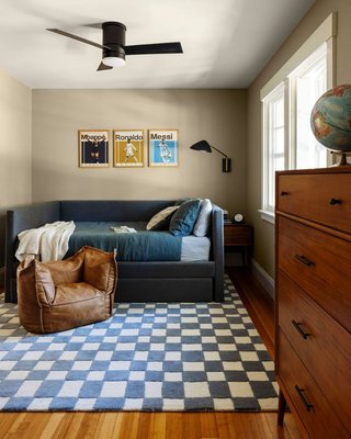 Imperfect Checkerboard Multicolor Wool Kids Area Rug 5'x8' - image 10 of 11