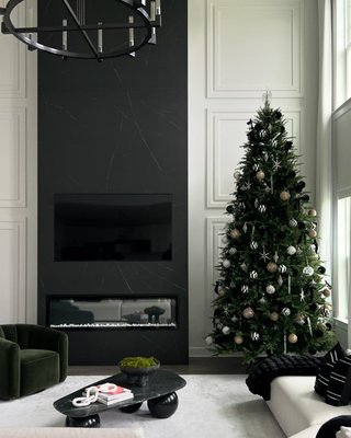 Fitz Channeled Black Boucle Swivel Chair - image 10 of 13