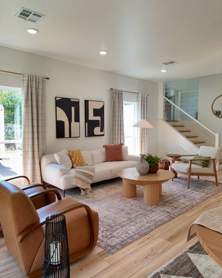 Tom Natural White Oak Wood 40" Round Three-Legged Coffee Table by Leanne Ford - image 17 of 20