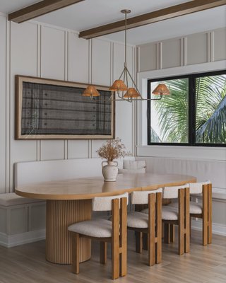 Ceremonie Natural Boucle Dining Chair by Athena Calderone - image 14 of 16