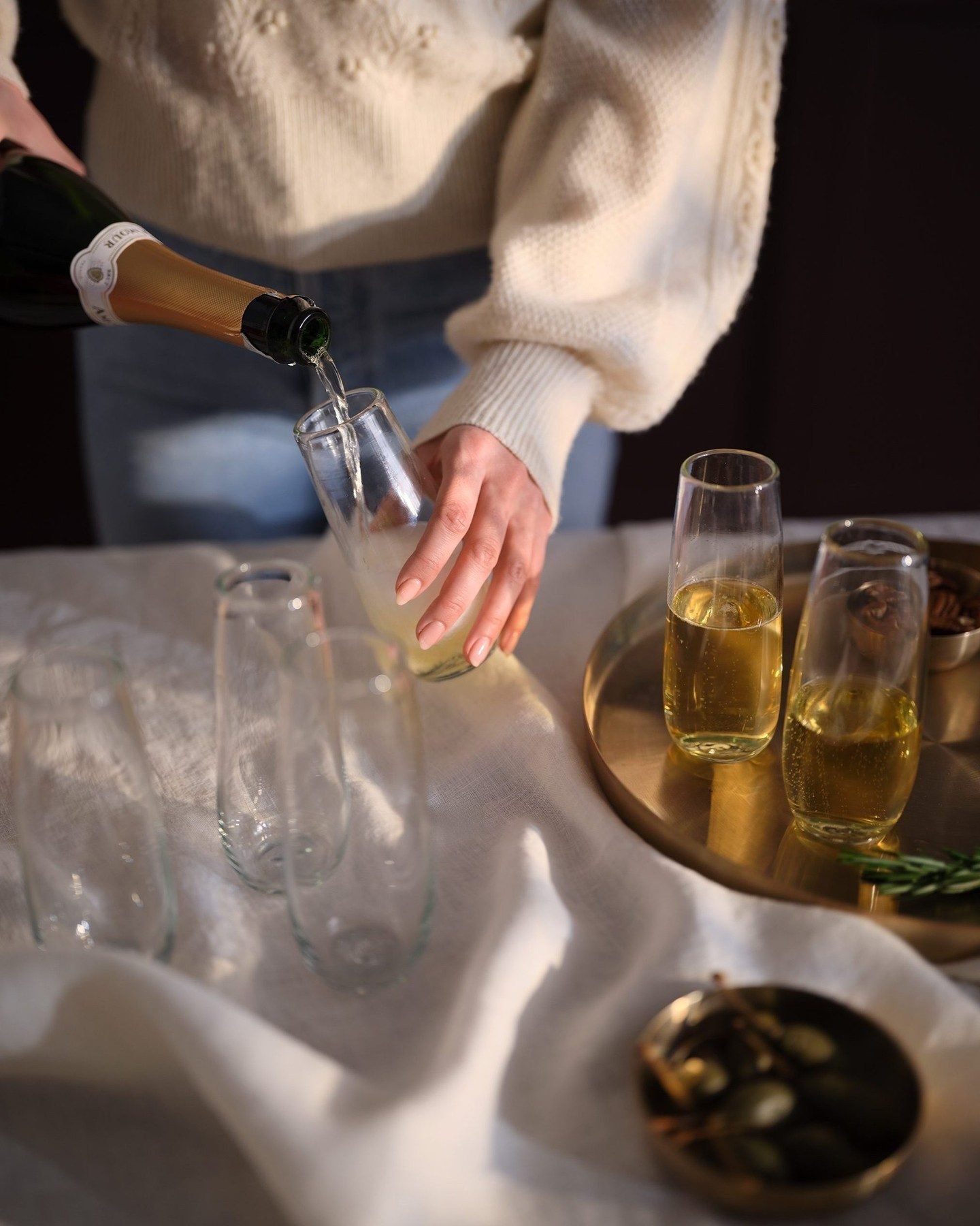 Apasco Recycled Stemless Flute Glasses - 13.5 oz - Set of 6 – The