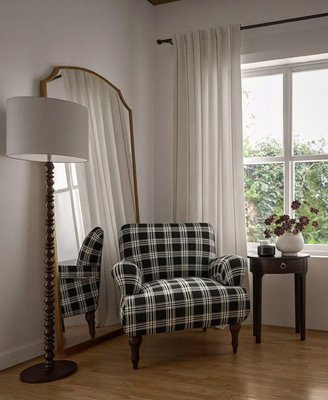 Emmy Black Wall Mirror 36"x40" - image 9 of 12