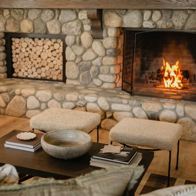 Journey Terracotta Red Velvet Stool - image 12 of 13