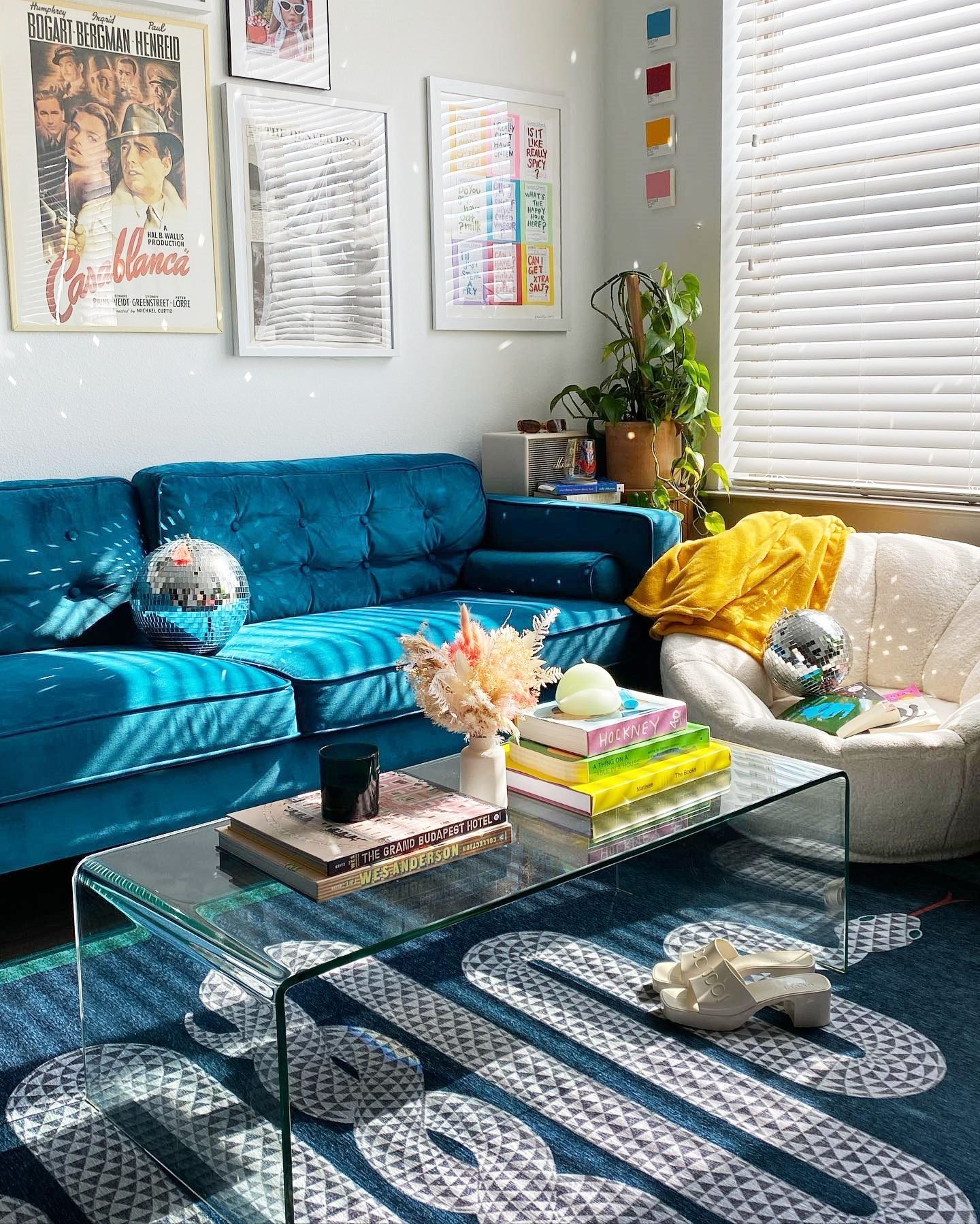 Jonathan Adler Venom Sapphire Rug | Ruggable EU