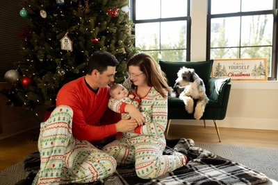 2-Piece Men's Oh What Fun Fair Isle Hacci Pajama Set