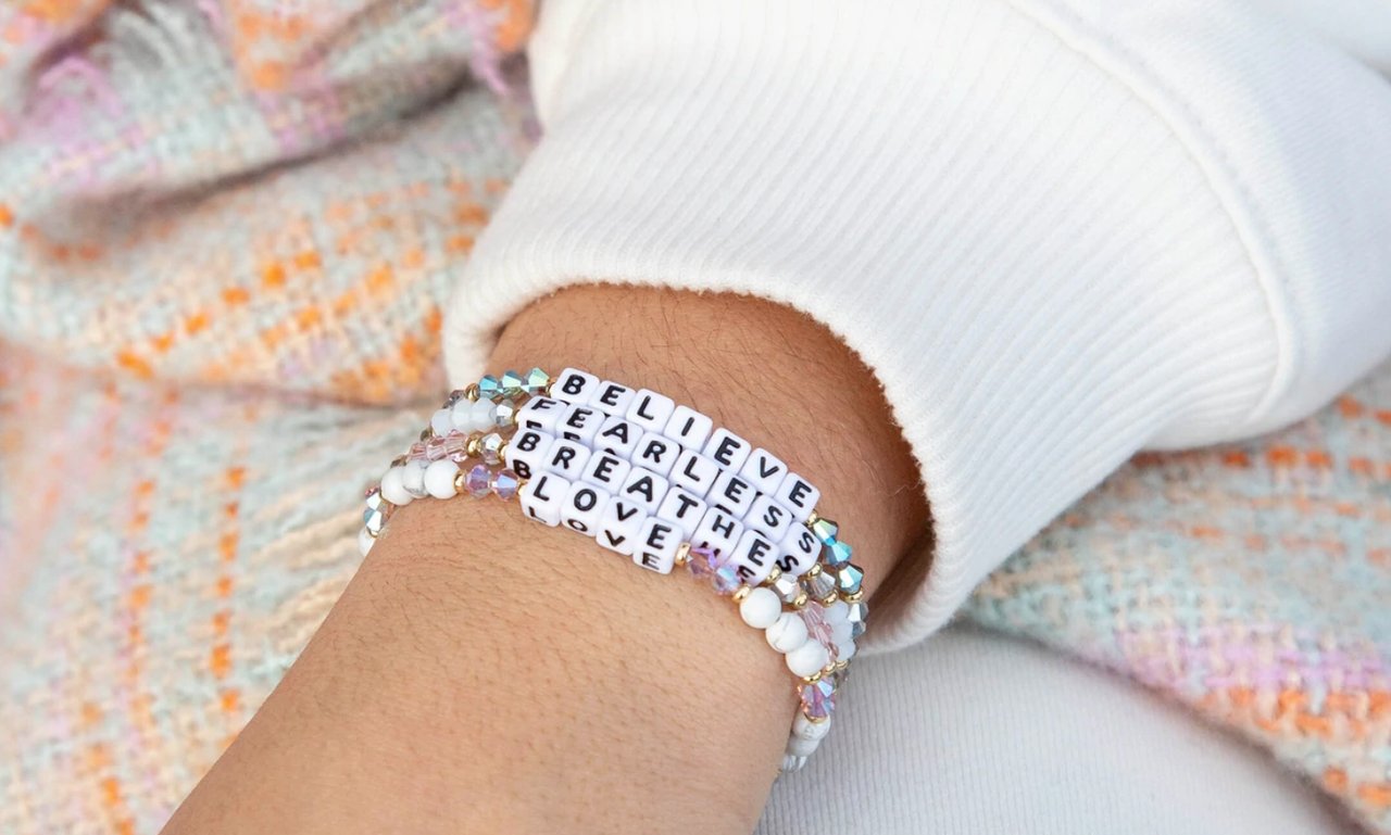 Little Words Project®  Original Beaded Word Bracelet To Wear & Share