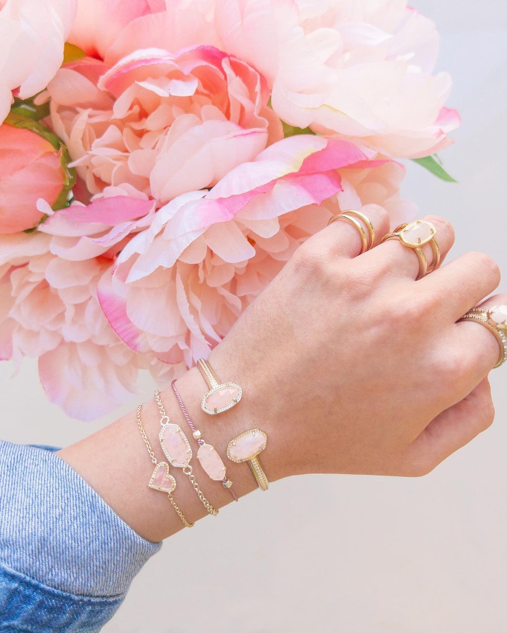 Kendra scott rose quartz bracelet clearance
