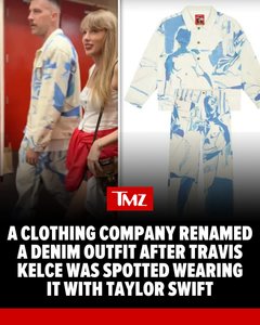 Travis Kelce's Denim Outfit Not Taylor Swift-Inspired, Clothing Co. Renamed  It Immediately