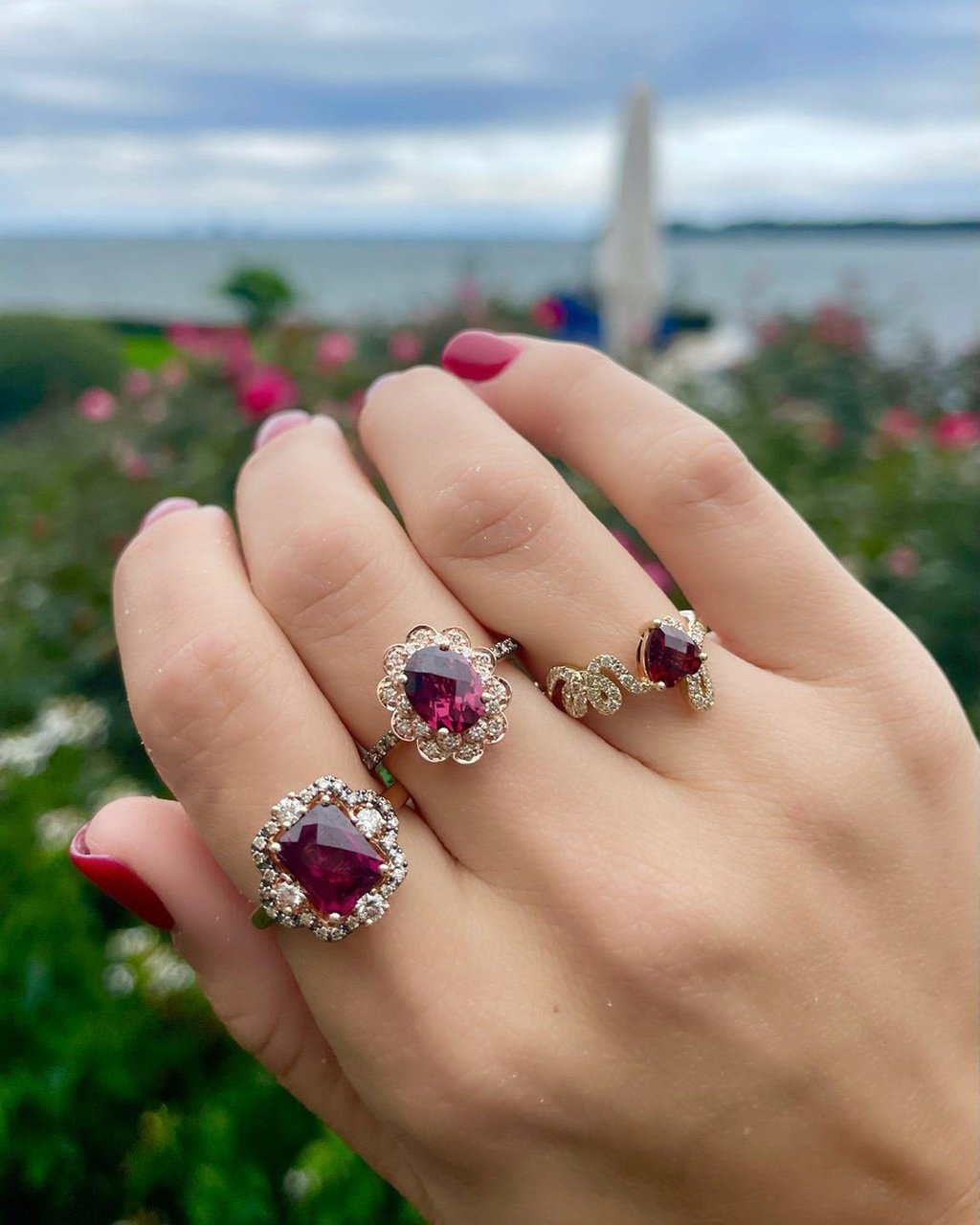Levian garnet rings clearance