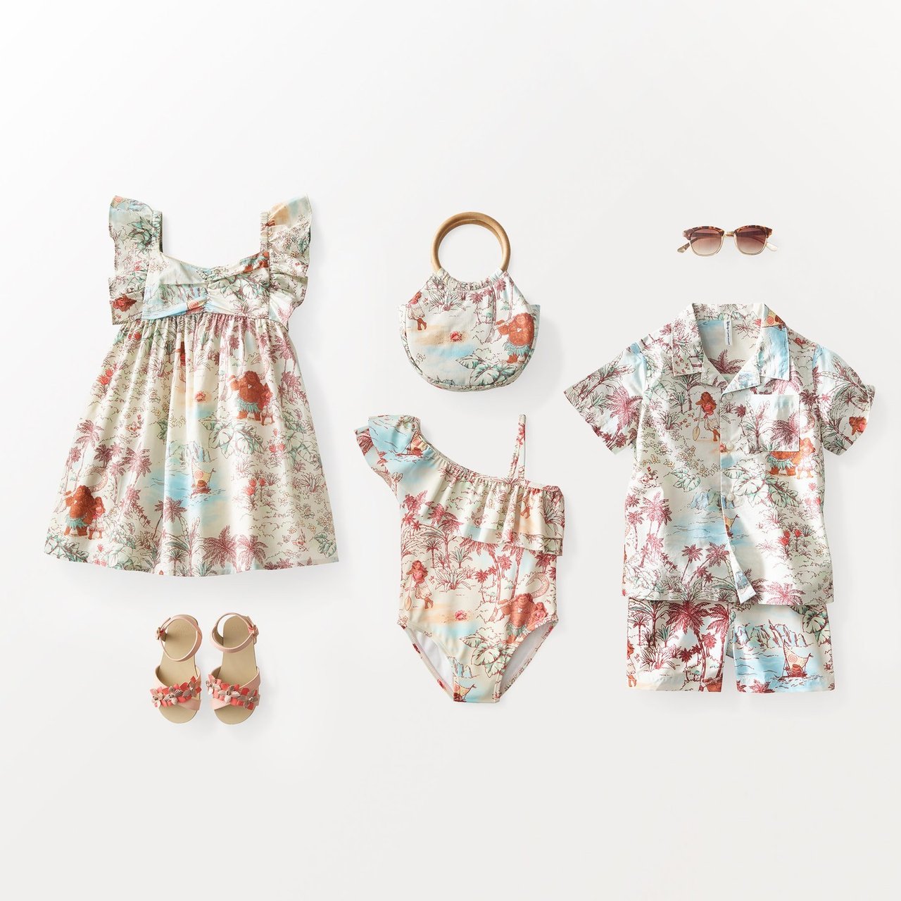 Janie 2024 & Jack Disney Moana Ikat Smocked Dress