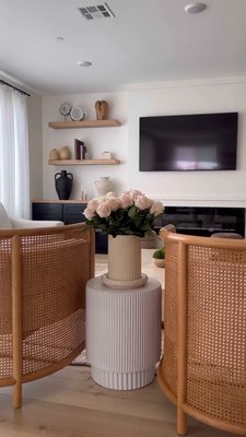 Play Fields Cane Back White Wash and Natural Accent Chair by Leanne Ford - video 0 of 0