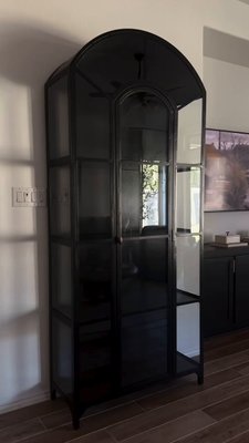 Play Ventana Black Glass Display Storage Cabinet - video 0 of 0